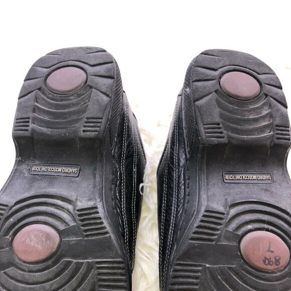 SANDRO MOSCOLONI Tour Mens Black Leather Oxford Comfort Shoes Brazil Sz … main image 4